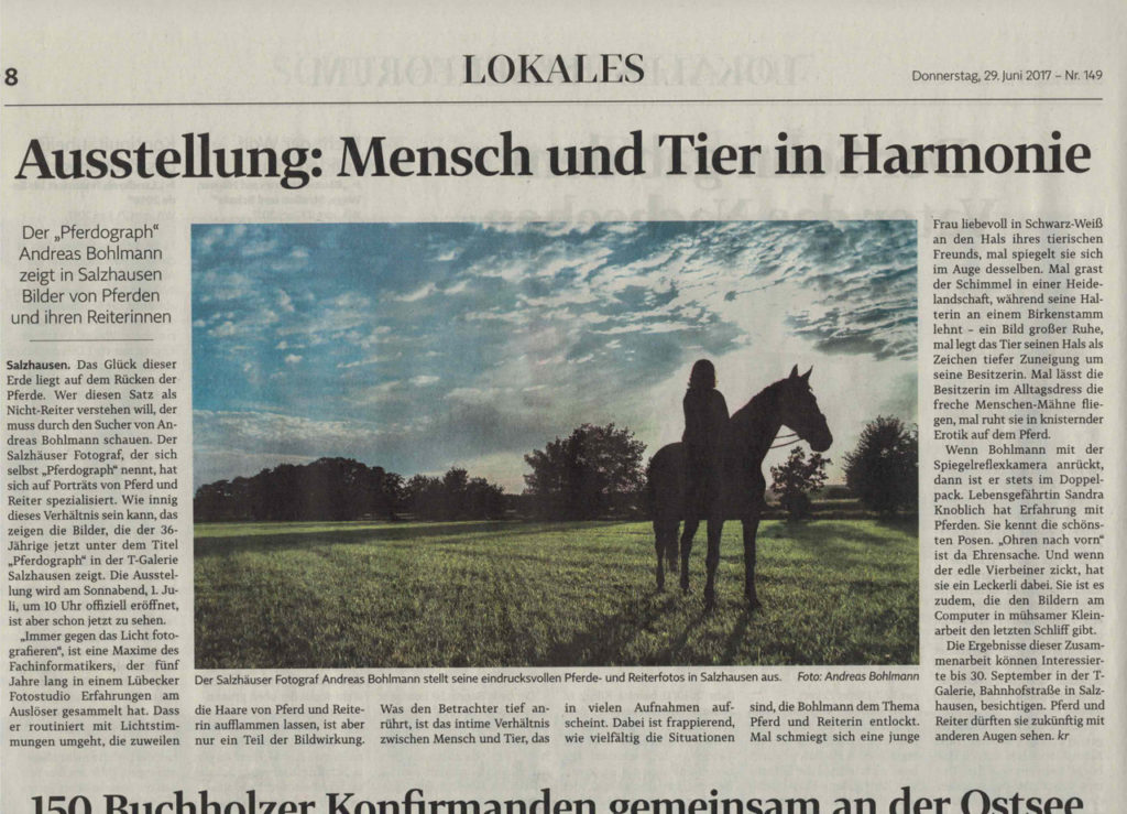 Pferd-O-Graph im Winsener Anzeiger